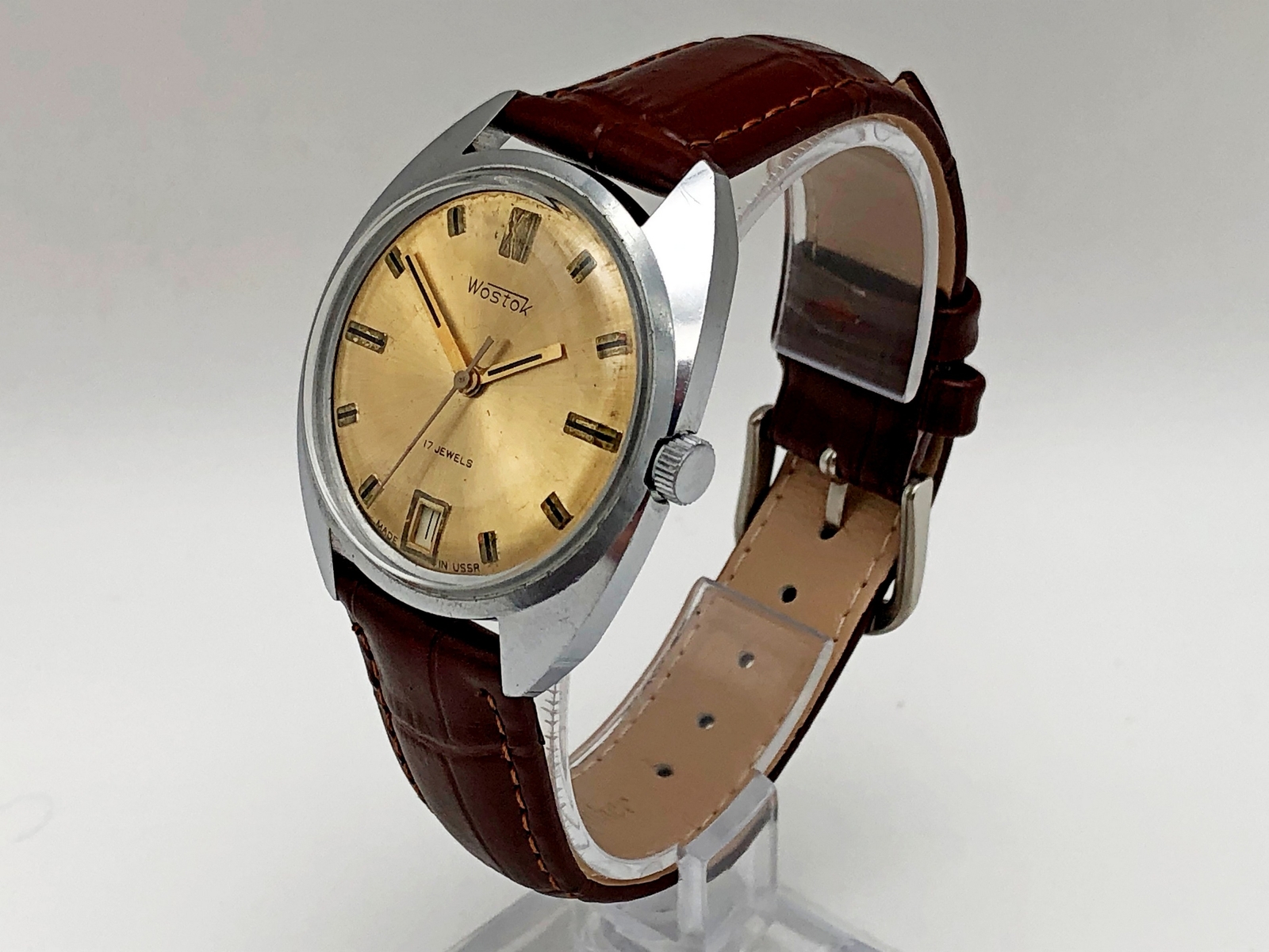 WOSTOK 2414 Soviet Vintage Mechanical Wristwatch Vostok USSR Serviced Watch