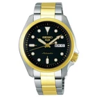 SEIKO 5 Sports SRPE60K1 Automatic Men's Watch 100m Gold Tone Bracelet