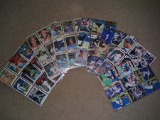 MLB Baseball Card Lot 2,070 Cards 115 Clear Sleeves Topps Fleer Donruss + 10 lbs