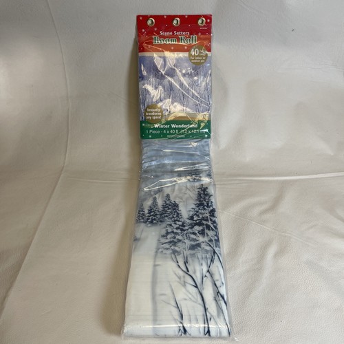 Winter Wonderland Decoration - Wall Scene Setter | Plastic 48" x 40 FT