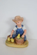 Porcelain figurine "Denim Days" by Homco  1985 “ #1500 -In excellent condition.