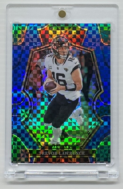 2022 Panini Select Trevor Lawrence Premier Blue Prizm #149 Jacksonville Jaguars