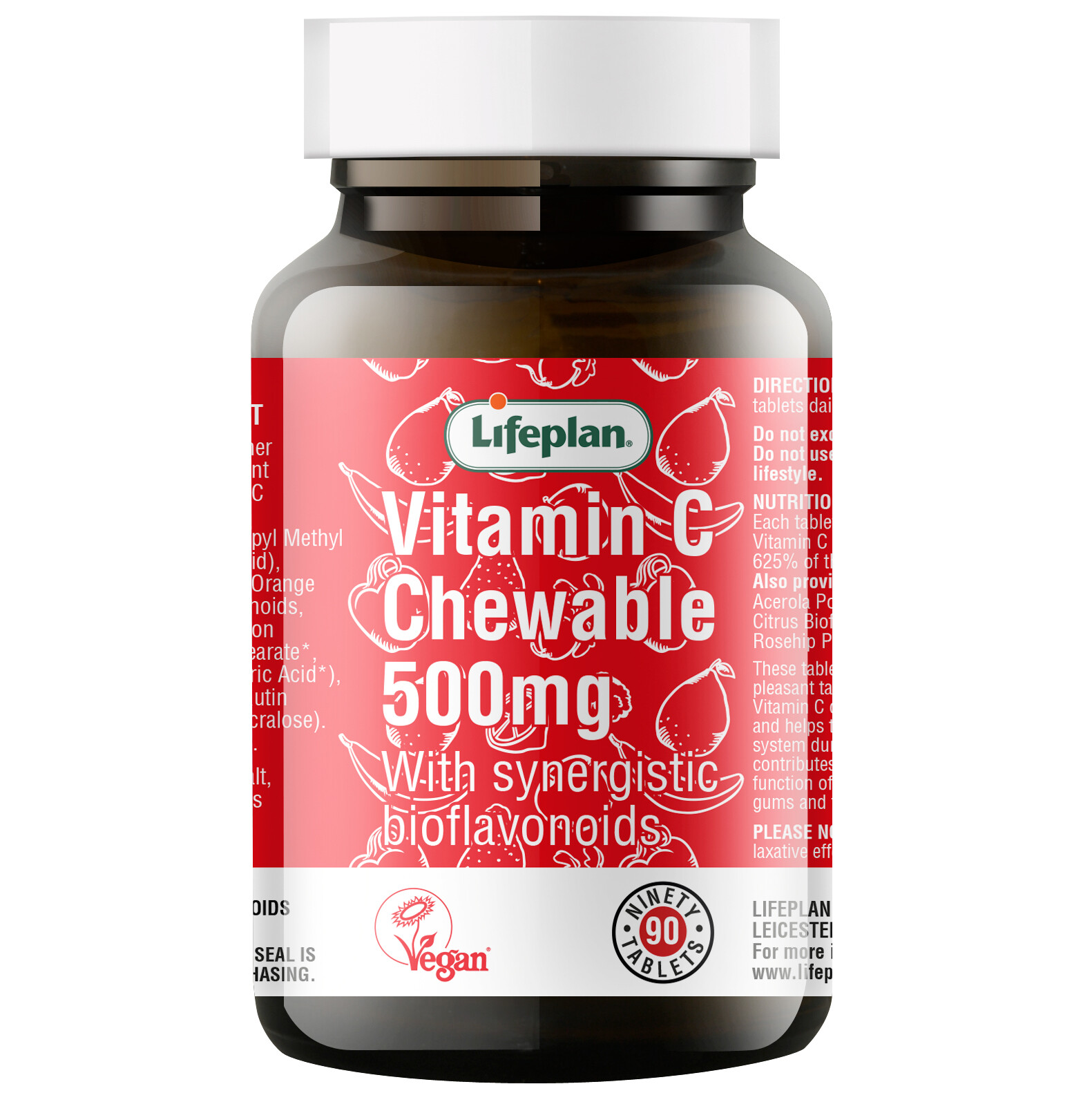 Lifeplan Vitamin C Chewable 500mg 90 Tablets