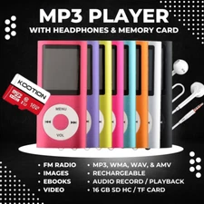MP3 Music Player - Multiple Colors Available