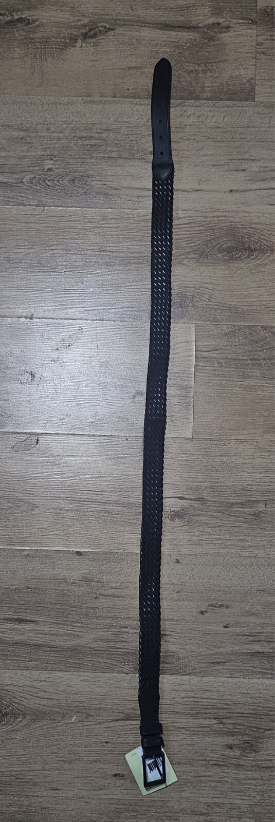 CINTURÓN BARBOUR CUERO Y CERA ALGODÓN NEGRO Talla L