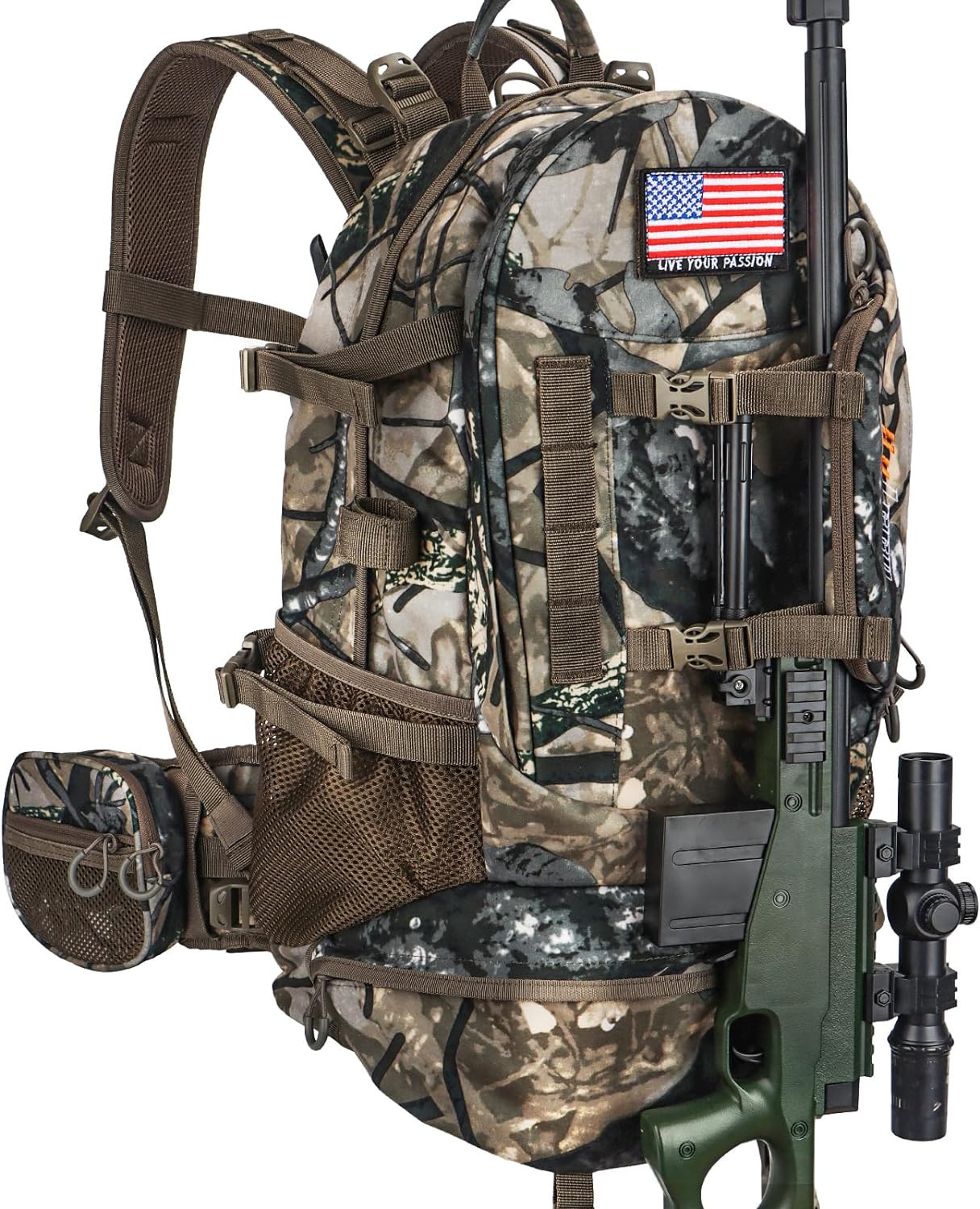 Hunting Backpack Durable Camo Hunting Packs for Men Large Capacity Hunting Day