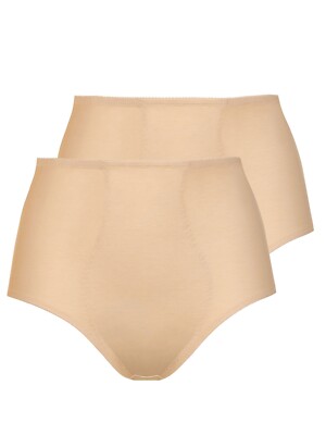 2 Pack Women's Control Brief Mirelas by Lisca 022131 S-3XL Skin