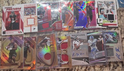 15 Card Atlanta Falcons Lot of RC/ Auto/ Patch/ # Bijan Pitts Ryan Jones+