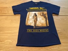 Weird Al Yankovic The Saga Begins T-shirt Blue Medium Gildan 80's/ Y2K Comedian