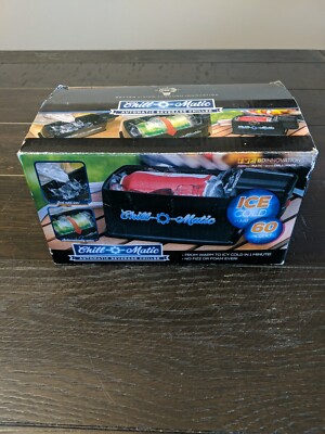 Chill-O-Matic Instant Beverage Cooler, Chill Drinks in 60 Seconds New Free Ship!