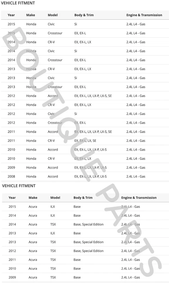 OEM Genuine for Honda Valve Cover Gasket Kit 12030-R44-A00 Civic Accord CR-V TSX - Image 4 of 4