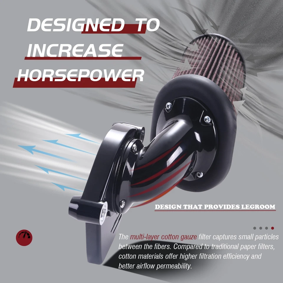Heavy Breather Extreme Air Cleaner Filter For harley touring softail 2017-2022 - Imagen 4 de 4