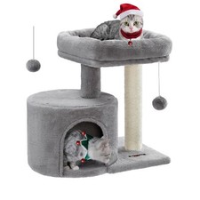 Feandrea Cat Tree, Cat Tower with Sisal-Covered Scratching Post, Cat Condo wi...