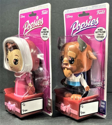 FUNKO Popsies Disney **BEAUTY and the BEAST** Valentine's Day Pop-Up Toys - Picture 3 of 6