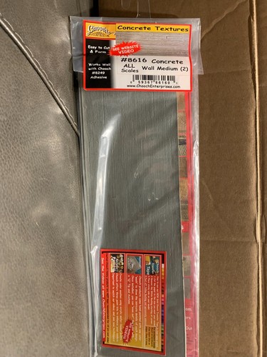 CHOOCH ENTERPRISES #8616 2 secciones de pared de hormigón 11 1/2" x 3 3/4" H.O. 1:87 | Zustand: New