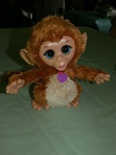 FurReal Friends Baby Cuddles My Giggly Monkey Pet 8" Plush TESTED WORKING