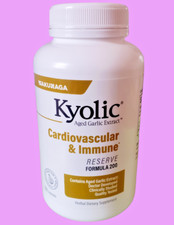 Kyolic Aged Garlic Extract 120 Ct Cardiovascular Immune RESERVE Formula 200 9/29