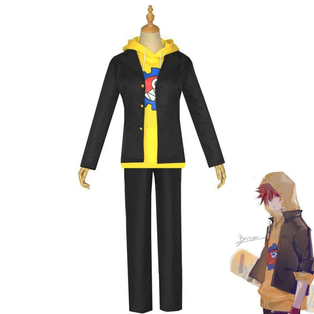 SK8 the Infinity Reki Kyan Cosplay Costume Yellow Hoodie Sweatshirt Jacket  SK