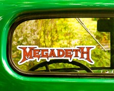 2 MEGADETH BAND DECALs Sticker Bogo For Car Window Bumper Laptop Rv
