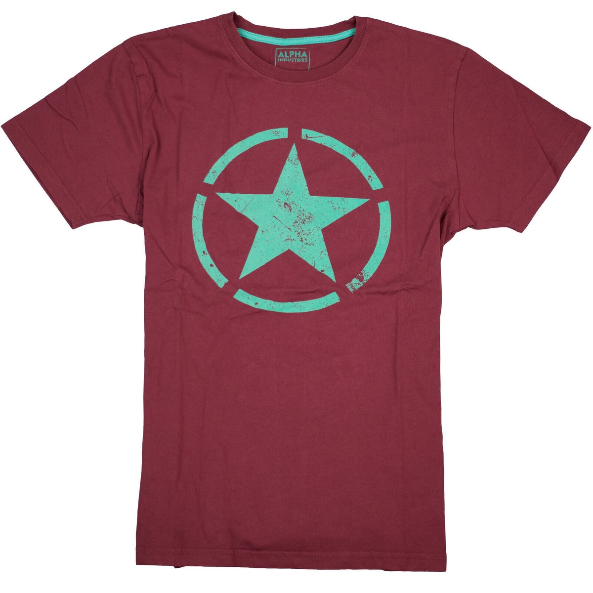 Alpha Industries Herren T-Shirt Star T Oberteil Stern Farbauswahl