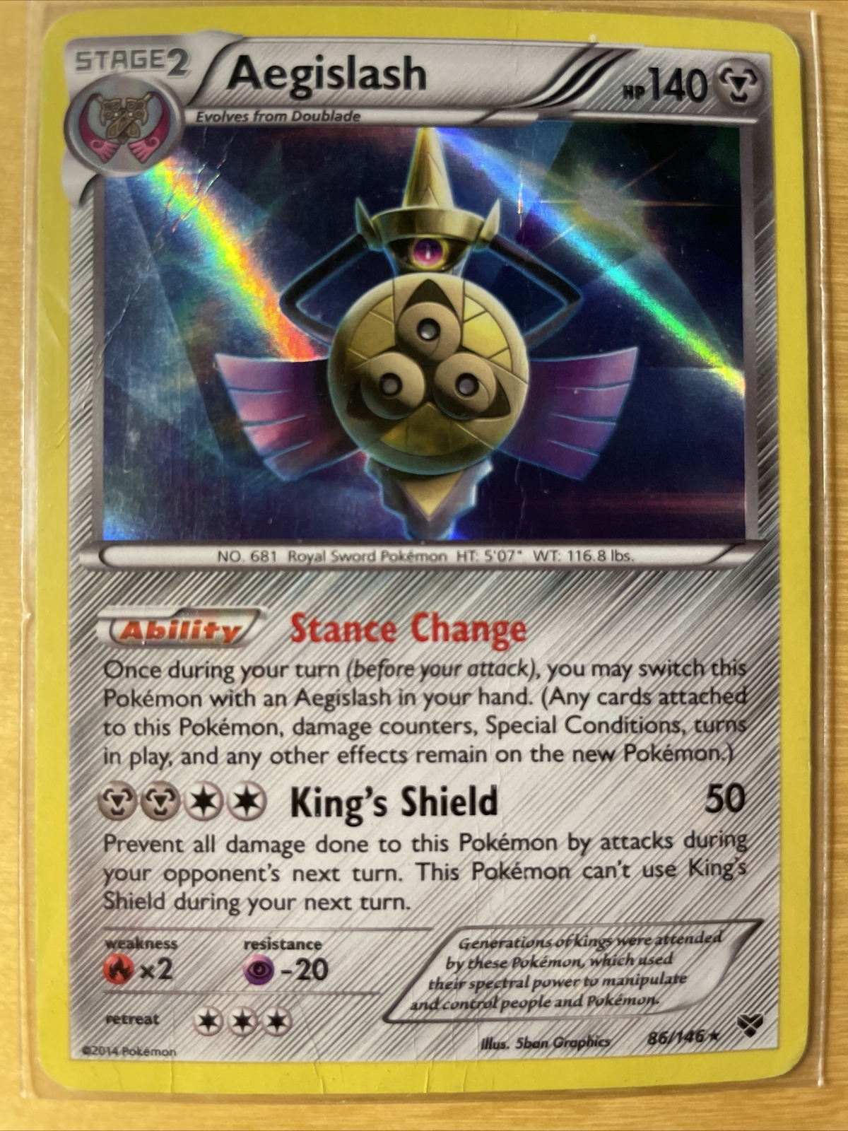 Pokémon TCG Aegislash XY 86/146 Reverse Holo Holo Rare NMMint eBay