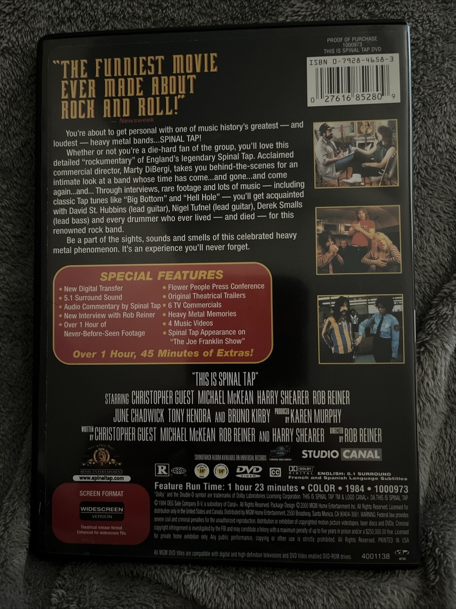 This is Spinal Tap (Special Edition) DVD. Christopher Guest