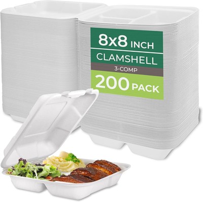 Food container, disposable ready to eat container, biodegradable