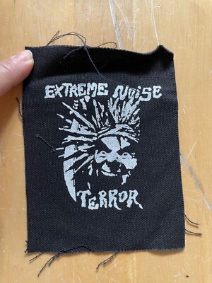 metal crust punk band patch EXTREME NOISE TERROR