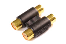 RCA Coupler 2, for AV / phono cable, gender changer, extension