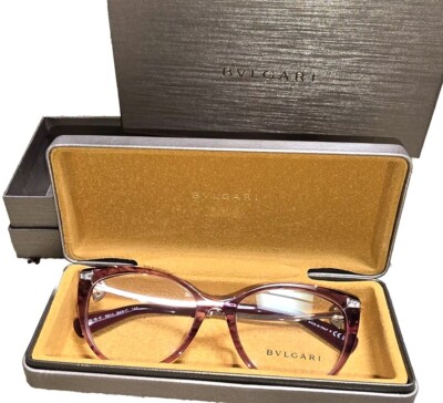 Bvlgari BV 4206B Rose Tone With Gold And Flower Diamonds Eye Glasses NEW