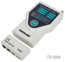Intellinet, 5-in-1 RJ45, BNC, RJ11/RJ12, USB and FireWire Cable Tester, TS-I094