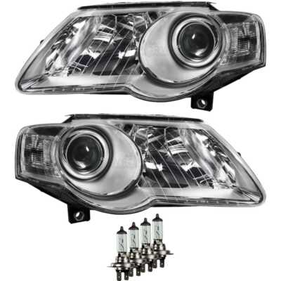 Scheinwerfer Set für VW Passat 3C B6 Bj. 05-11 inkl. Osram H7+H7 inkl. Motoren