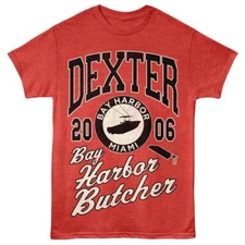 Dexter - Athletic - American Classics - Red Heather Adult Short Sleeve T-Shirt