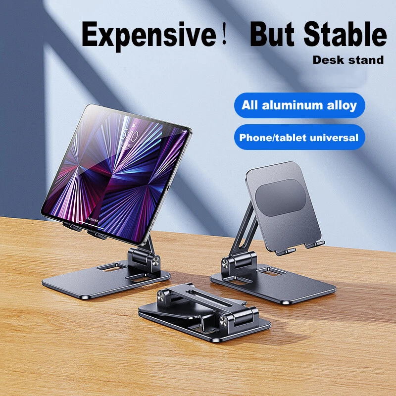 New Phone Stand iPad Desktop Adjustable Desk Tablet Table Holder Aluminum Alloy - Image 2 of 4