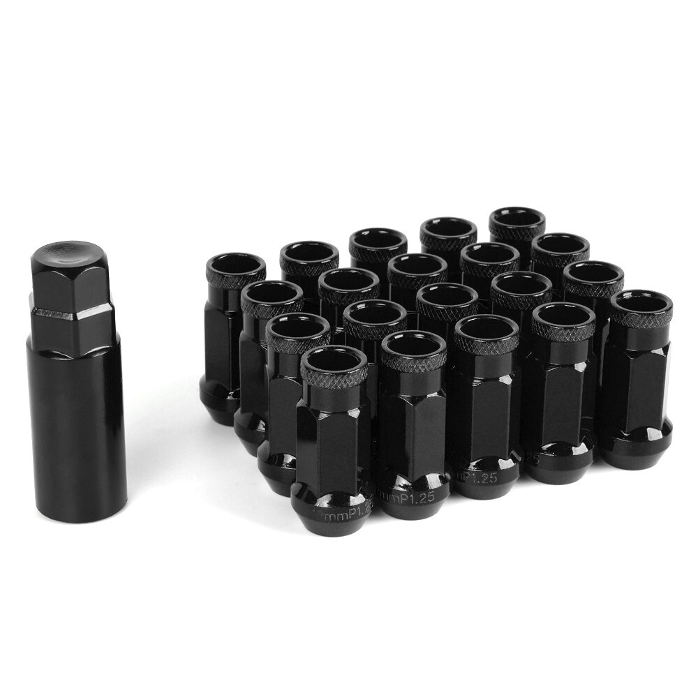New 20PCS 12x1.25mm/12x1.5mm Steel Lug Nuts Extended Tuner Cone Seat Closed End