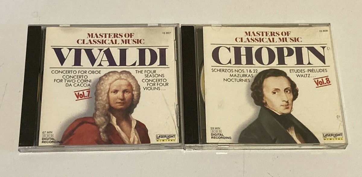 Lot of 8 CD Lot Masters of Classical Music 1 2 4 6-10 Bach Wagner