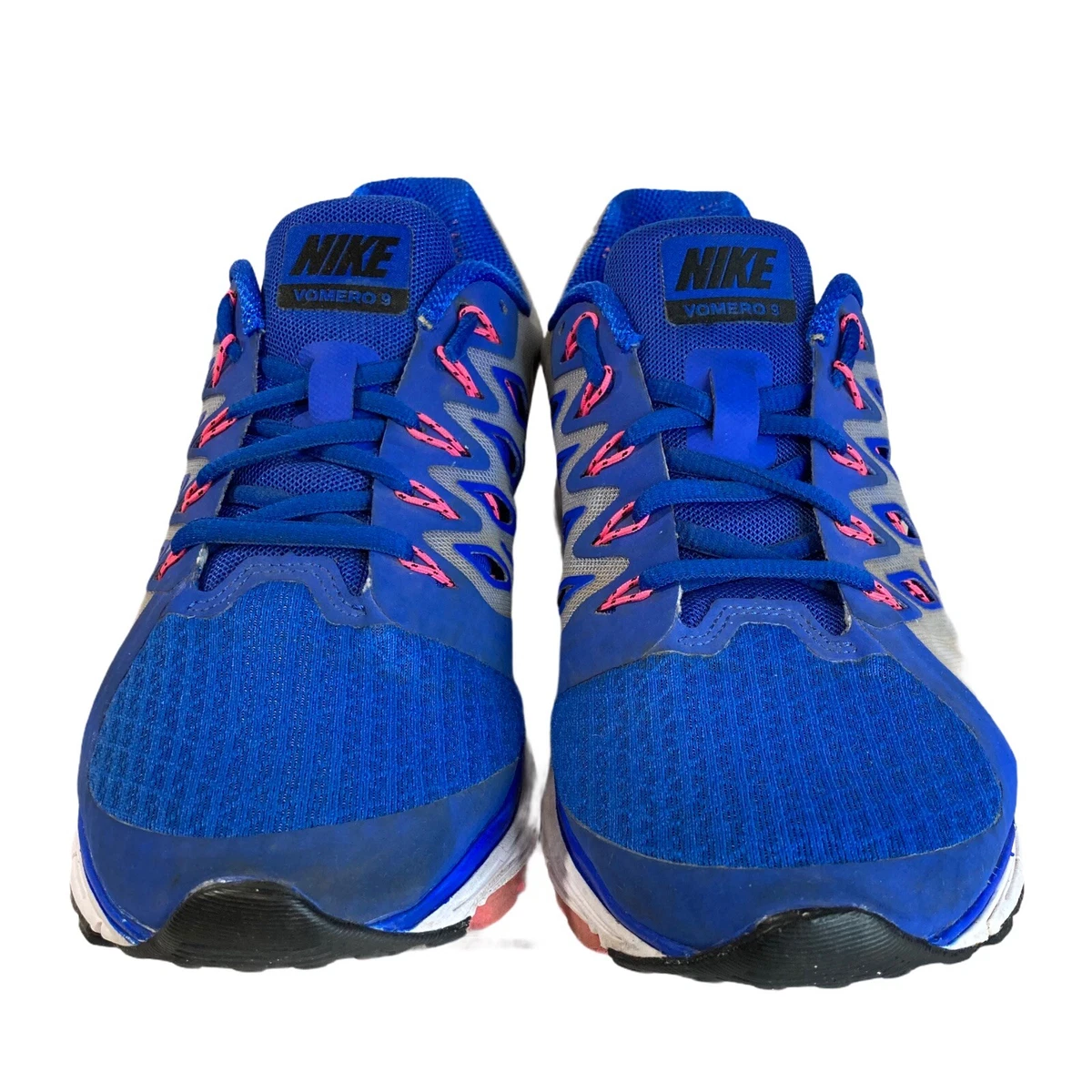 Nike Zoom Vomero 9 642196-400 Blue Black Running Shoes Lace Up 9 |