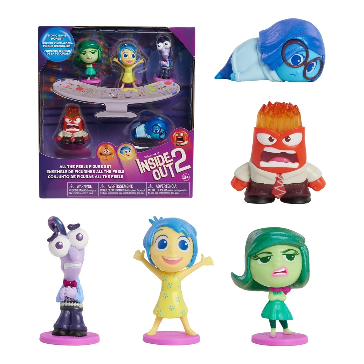 Disney X Pixar Inside Out 2 All Feel Figure Set, 5 Mini Figure | eBay