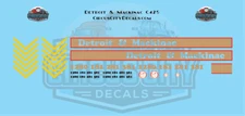 Detroit & Mackinac C425 N scale Decal Set
