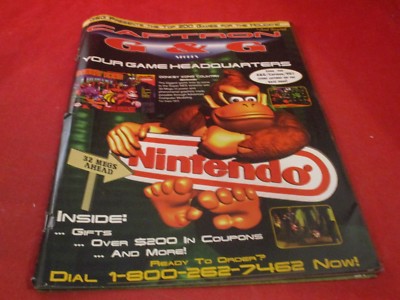 Captron G&G Holiday Catalog Donkey Kong Country SNES Cover 3DO Game Boy Gear CDi