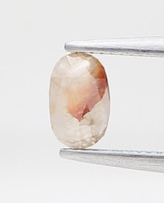 Ovale Diamante Naturale Loose 0.25Ct Giallastro Rosso Mix Colore Portamonete HD