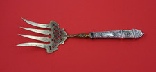 Fourchette de service à poisson allemande sterling par divers fabricants HH .800 argent 9 3/4"