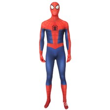 New into the Spider-verse Spiderman Jumpsuit Cosplay Bodysuit Costume Halloween