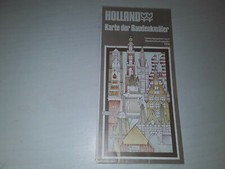 Reisekarte  Holland , Karte der Baudenkmäler , 1975 , TOP