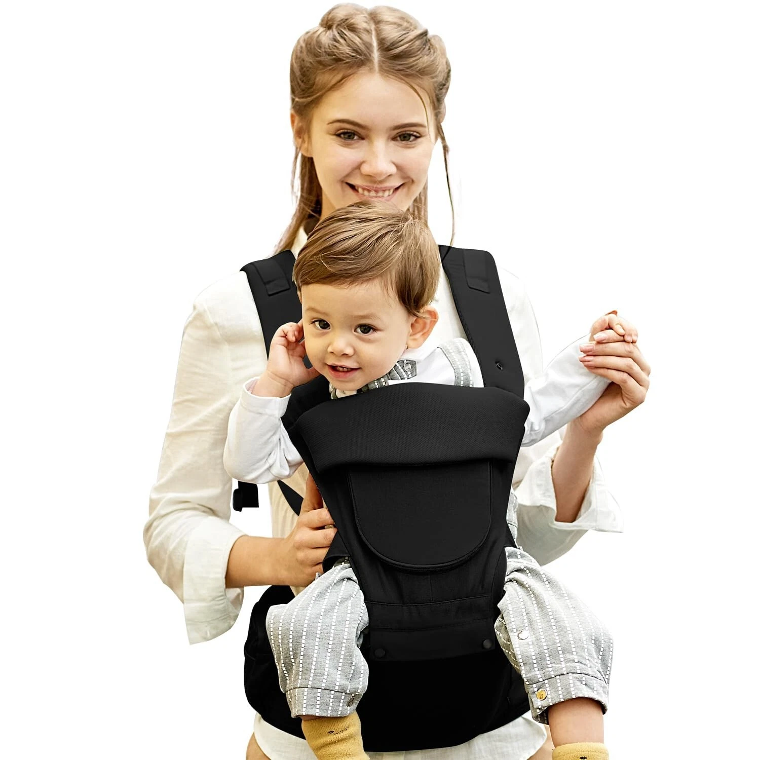 Baby Carrier Newborn to Toddler,Ergonomic, Safety-Certified Toddler Carrier Fold