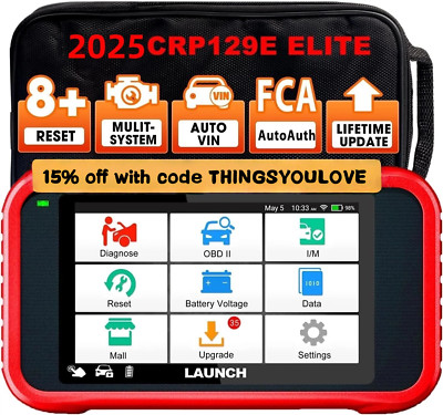 LAUNCH CRP129E CRP129X OBD2 Scanner Car Diagnostic Tool Engine ABS SRS EBP SAS