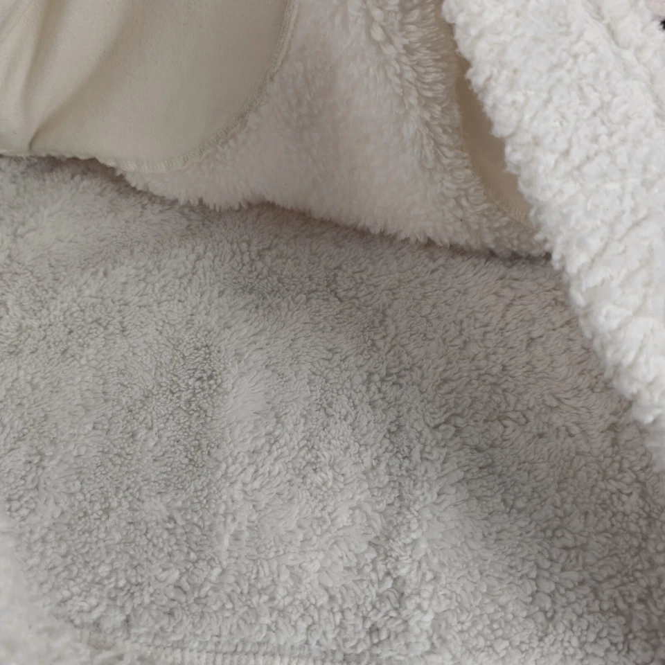 ✅️$100 Tommy Hilfiger Mujer Talla S Sherpa - 1/4 Cremallera Sherpa Chaqueta Foto 3 de 4