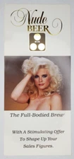 Vintage Nude Beer The Full Bodied Brew Advertisement Dealer Distributor Pamphlet