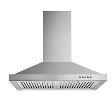 New 30 Inch Kitchen Range Hood 450CFM Stainless Steel Wall-Mounted Hood 3 Speed