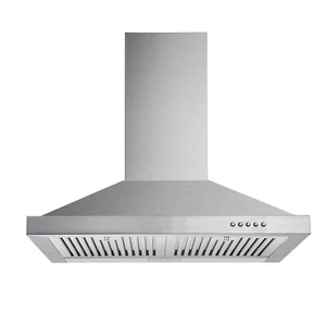 30in Hotte de protection murale 450CFM Poêle de cuisine en acier inoxydable